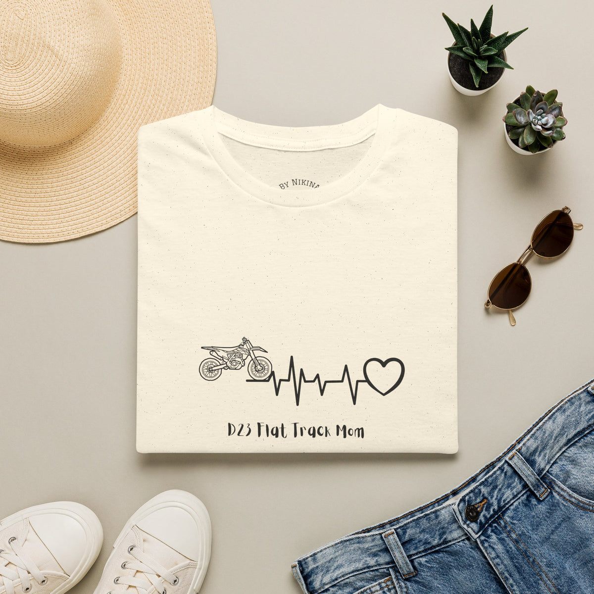 Minnesota Truck Mom T‑Shirt — Truck Pulse Heartbeat Design