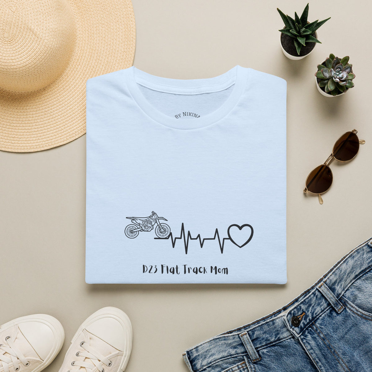 Minnesota Truck Mom T‑Shirt — Truck Pulse Heartbeat Design