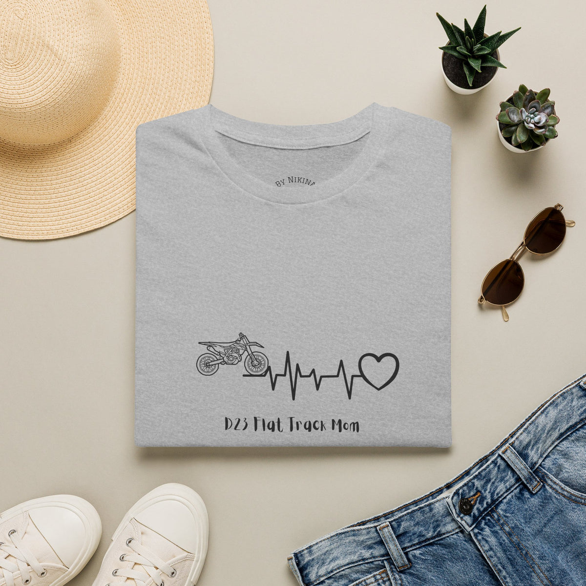Minnesota Truck Mom T‑Shirt — Truck Pulse Heartbeat Design