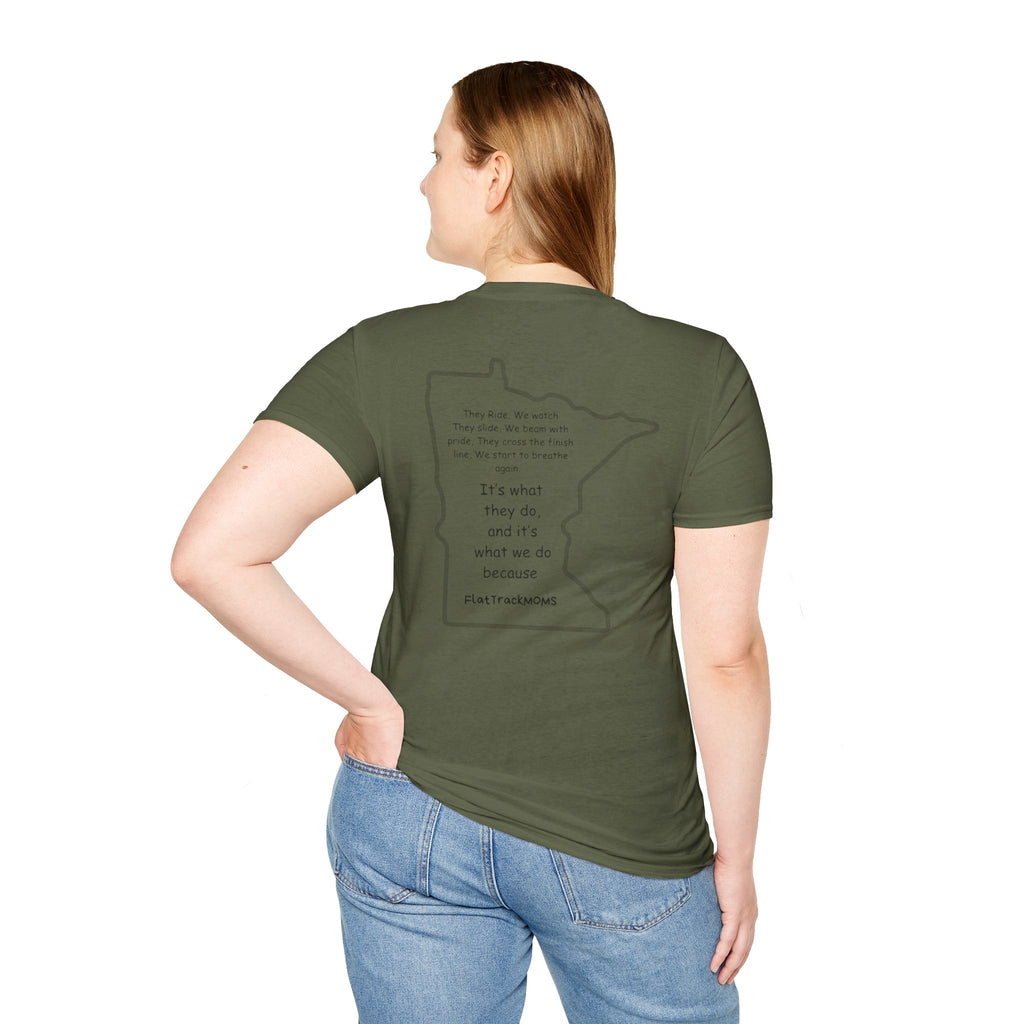 Minnesota Truck Mom T‑Shirt — Truck Pulse Heartbeat Design