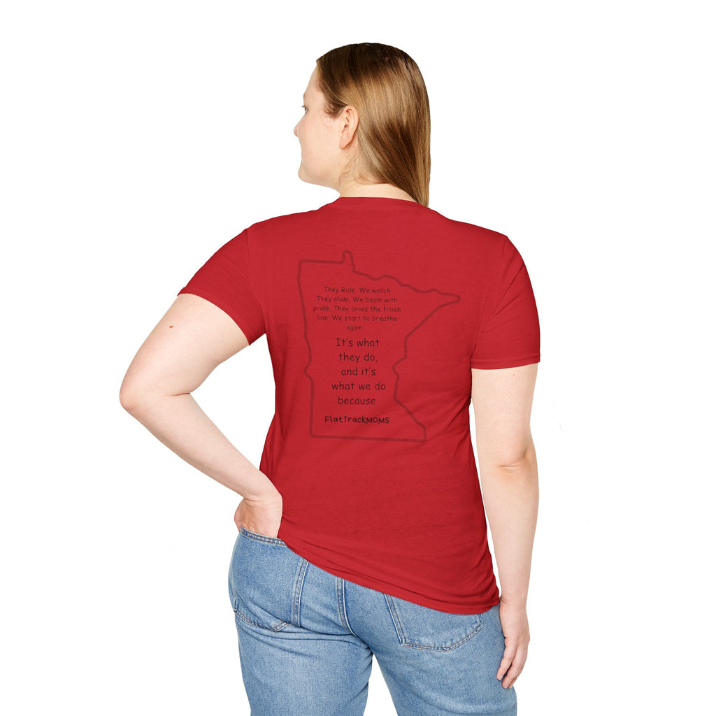 Minnesota Truck Mom T‑Shirt — Truck Pulse Heartbeat Design